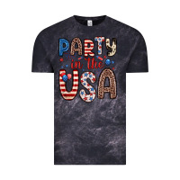 Cloud Black party in the usa Vintage Tee - Zillion Design Studio