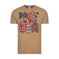 Vintage Coffee party in the usa Vintage Tee - Zillion Design Studio