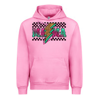 Fuchsia Pink mama techno lightning bolt Urban Hoodie - Jasminsmagicworld
