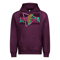 Mauve Wine mama techno lightning bolt Urban Hoodie - Jasminsmagicworld