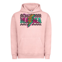Pigment Salmon mama techno lightning bolt Urban Hoodie - Jasminsmagicworld