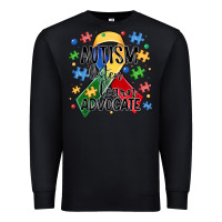 Black autism listen learn advocate Premium Sweatshirt - MaliasSmallBusiness