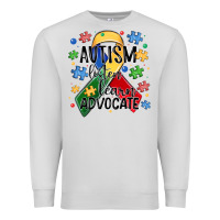 Dove Grey autism listen learn advocate Premium Sweatshirt - MaliasSmallBusiness