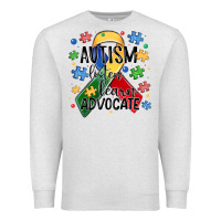 Oatmeal Heather autism listen learn advocate Premium Sweatshirt - MaliasSmallBusiness
