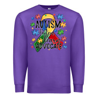 Purple autism listen learn advocate Premium Sweatshirt - MaliasSmallBusiness