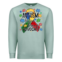 Seafoam autism listen learn advocate Premium Sweatshirt - MaliasSmallBusiness