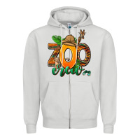 Dove Grey zoo crew Zipper Hoodie - AdoDesignShop