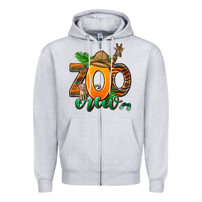 Zoo Crew Zipper Hoodie by AdoDesignShop | Teevron
