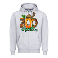Heather Grey zoo crew Zipper Hoodie - AdoDesignShop