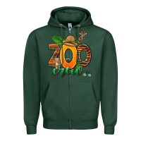 Sports Green zoo crew Zipper Hoodie - AdoDesignShop