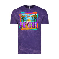 Cloud Purple your future is bright Vintage Tee - texasbilliewilder