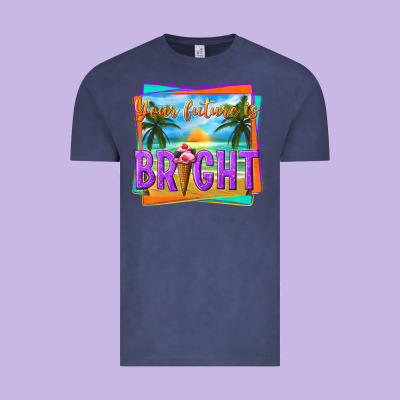 Your Future Is Bright Vintage Tee Designed By Texasbilliewilder