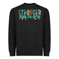 Black stronger than the storm Heavyweight Sweatshirt - texasbilliewilder
