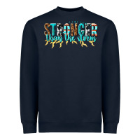 Navy stronger than the storm Heavyweight Sweatshirt - texasbilliewilder