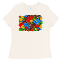Bone autism heart background Ladies Tee - AdoDesignShop