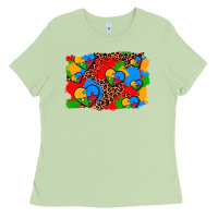 Matcha autism heart background Ladies Tee - AdoDesignShop