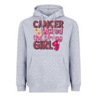 Heather Grey cancer picked the wrong girl Heavyweight Hoodie - NancyCooperArtShop