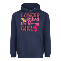 Navy cancer picked the wrong girl Heavyweight Hoodie - NancyCooperArtShop