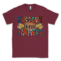 Burgundy support local farmers Classic Tee - RacoonDesign