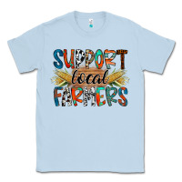 Dusty Blue support local farmers Classic Tee - RacoonDesign