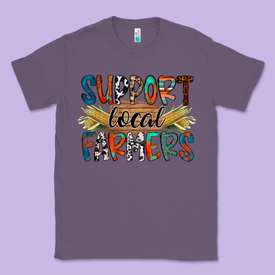 Support Local Farmers Classic Tee Designed By Racoondesign