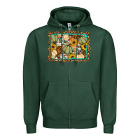 Sports Green Fall pumpkin Zipper Hoodie - Artiststas