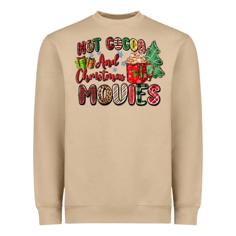 Hot Cocoa And Christmas Movies Heavyweight Sweatshirt by Zillion Design Studio | Teevron