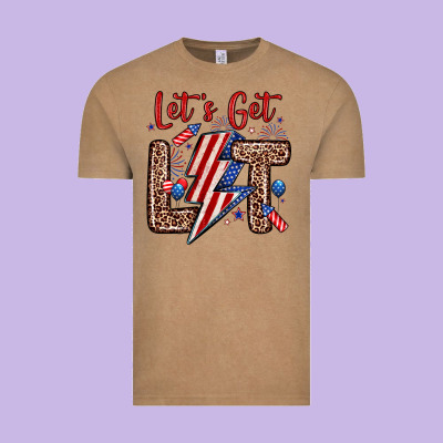 Let S Get Lit Vintage Tee Designed By Zillion Design Studio