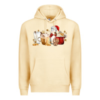Pina Colada Christmas Milk and Cookie Latte Coffee Cups Premium Hoodie - MaliasSmallBusiness