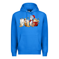 True Royal Christmas Milk and Cookie Latte Coffee Cups Premium Hoodie - MaliasSmallBusiness