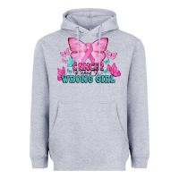 Heather Grey cancer picked the wrong girl Heavyweight Hoodie - NancyCooperArtShop