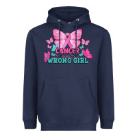 Navy cancer picked the wrong girl Heavyweight Hoodie - NancyCooperArtShop