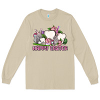Mushroom Happy Easter teeth Long Sleeve Tee - OliviaCreatesArt