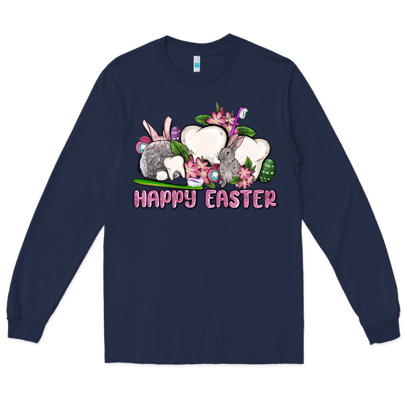 Happy Easter Teeth Long Sleeve Tee by OliviaCreatesArt | Teevron