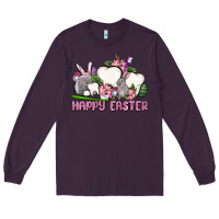 Plum Happy Easter teeth Long Sleeve Tee - OliviaCreatesArt