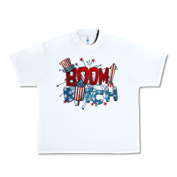 White boom bitch 4th of july Urban Heavy Tee - BarkalooDesign