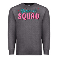 Charcoal Heather sleepover squad Premium Sweatshirt - MaliasSmallBusiness