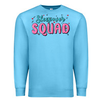 Ocean Blue sleepover squad Premium Sweatshirt - MaliasSmallBusiness