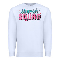 White sleepover squad Premium Sweatshirt - MaliasSmallBusiness
