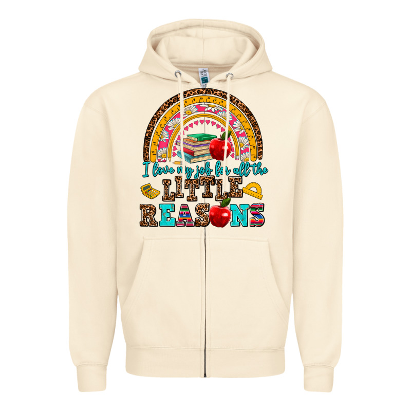 I Love My Job For All The Little Reasons Zipper Hoodie by AdoDesignShop | Teevron