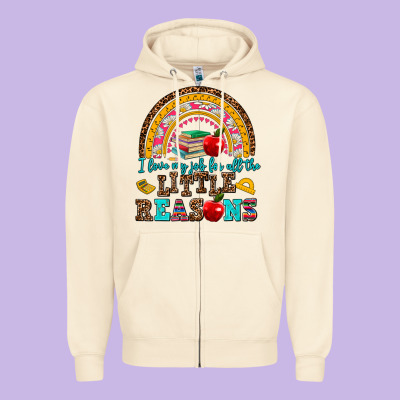I Love My Job For All The Little Reasons Zipper Hoodie Designed By Adodesignshop