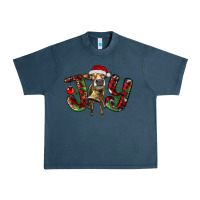 Midnight Navy christmas joy with heifer Urban Heavy Tee - RanaPortraitStore