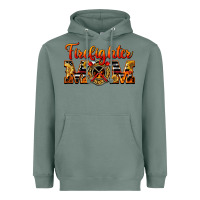 Sage American Firefighter Mom Heavyweight Hoodie - LillyAllenDesigns