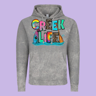 Creek Life Kayaking Vintage Hoodie Designed By Zillion Design Studio