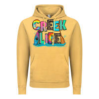 Vintage Mustard creek life kayaking Vintage Hoodie - Zillion Design Studio