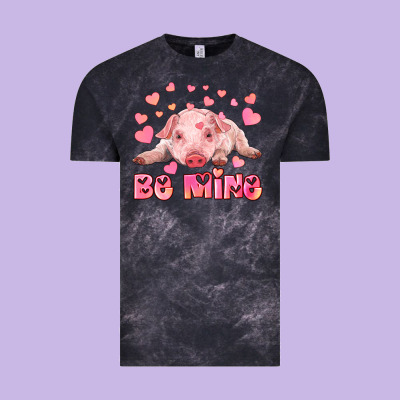 Be Mine Baby Pig Vintage Tee Designed By Ranaportraitstore