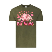 Vintage Olive be mine baby pig Vintage Tee - RanaPortraitStore