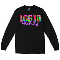 Black lgbtq friendly Long Sleeve Tee - HRA Design Shop
