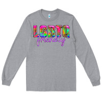 Heather Grey lgbtq friendly Long Sleeve Tee - HRA Design Shop