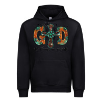 Black with god all things are possible gemstone cross Urban Hoodie - Jasminsmagicworld